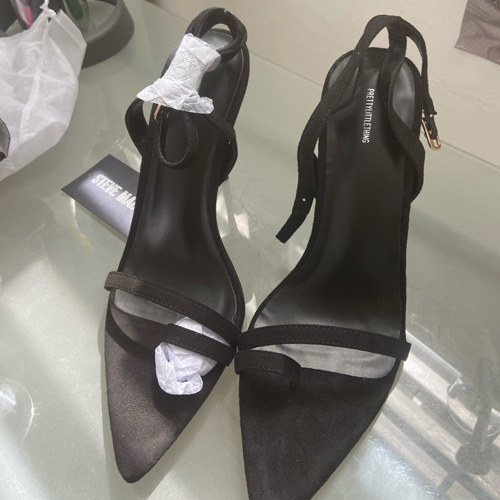 Pretty Little Thing never-worn strappy heels